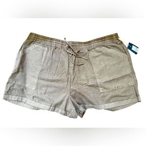 Universal Thread 3X mid-rise utility shorts brown taupe 4 convenient pockets